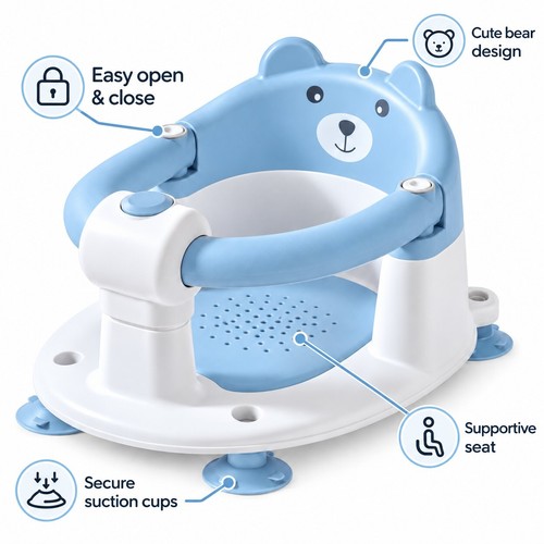 Baby bath seat with - seat,
